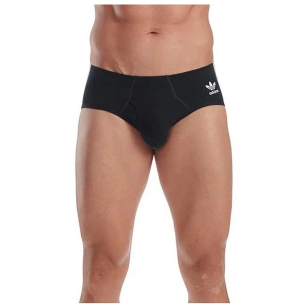 Paquete de 3 Bóxers Adidas Comfort Flex de Algodón con 3 Rayas, Negro, Talla Mediana 32-34 3