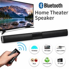 Surround TV Sound Bar System 4 Speaker Wireless Bluetooth Subwoofer Home Theater