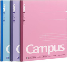 Composition Notebooks, 3 Pack Campus 9-3/4" X 7-1/2" Comp Book with College Rule