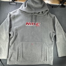 Vintage Nike Hoodie Men Medium Sweater Sweatshirt Spellout Center Swoosh Y2K Tag