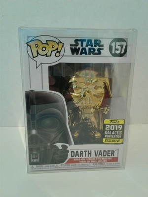 darth vader gold chrome pop