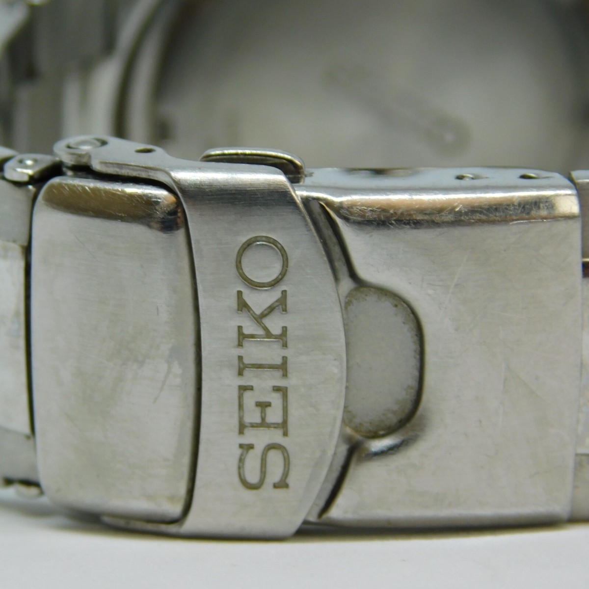 SEIKO セイコー 7T62-0BT0 SEIKO Chronograph 7T62-0EH0 St. Steel Quartz Men's Watch Sz