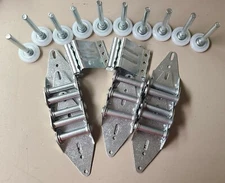 Overhead Door Hardware Kit Includes Hinges Rollers & Top Fixtures For 9x7