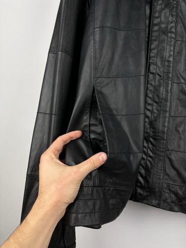 Vintage Puma Ferrari 10th Anniversary Partnership Black Leather Jacket Men’s XL - Picture 9 of 21