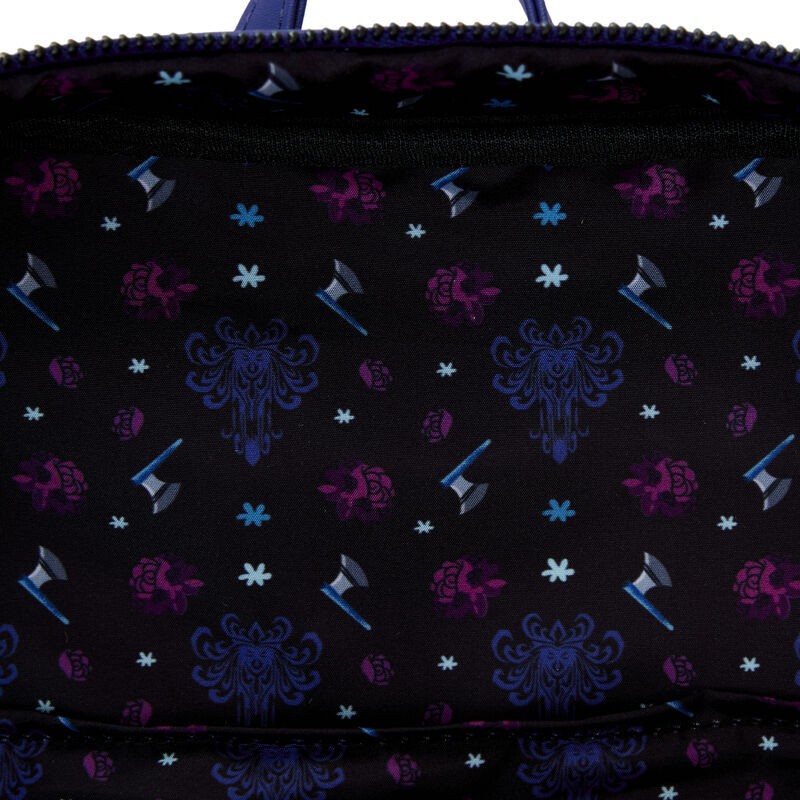 Disney Loungefly Haunted Mansion Black Widow Bride Lenticular Backpack Purse New image 5