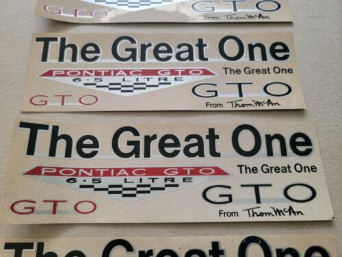 1966 Pontiac GTO Stickers Decals Thom McAn Promo Give Away Contest Lot of 5 Vtg - Picture 4 of 10