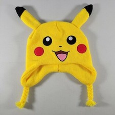 Pokemon Youth Hat - Yellow - Short Braids - OS Unisex - Character Theme