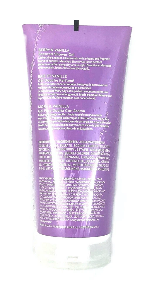MARY KAY BERRY AND VANILLA SCENTED SHOWER GEL~3 TUBES~6.7 FL. OZ. EACH~FULL SIZE - Image 4 of 4