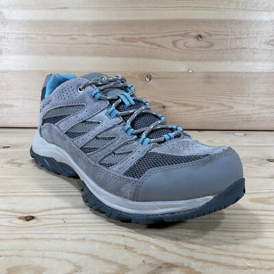 Columbia Crestwood Hiking Low Shoes Women's Size 10 Tan Grey Blue BL4595  055