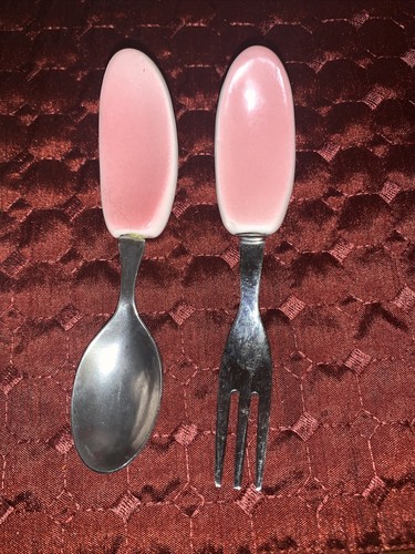 Vintage Ostern Kinder Keramik Hase Kaninchen mit Löffel/Gabel Utensil Ohren. Taiwan - Bild 6 von 11