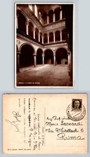 Vercelli Il Cortile dei Centori Vintage Postcard Italy Antique Architecture Card