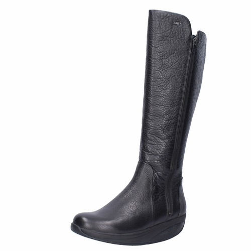 zapatos mujer MBT botas negro cuero MALIKA ZIP Performance BG953 | eBay