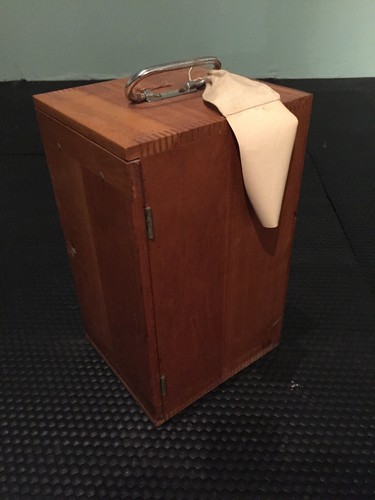 Vintage Bausch & Lomb Microscope w/ Wood Case - Picture 7 of 8