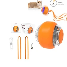 Fun Automatic Moving Interactive Cat Ball Toy Pets Teaser Rechargeable Chaser