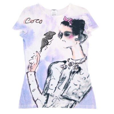 CHANELテーシャツ Chanel Short Sleeve T-shirt Top Purple P37873K02540 #36