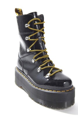 Urban Outfitters Dr Martens Ghilana Max Boot Platform Black Patent