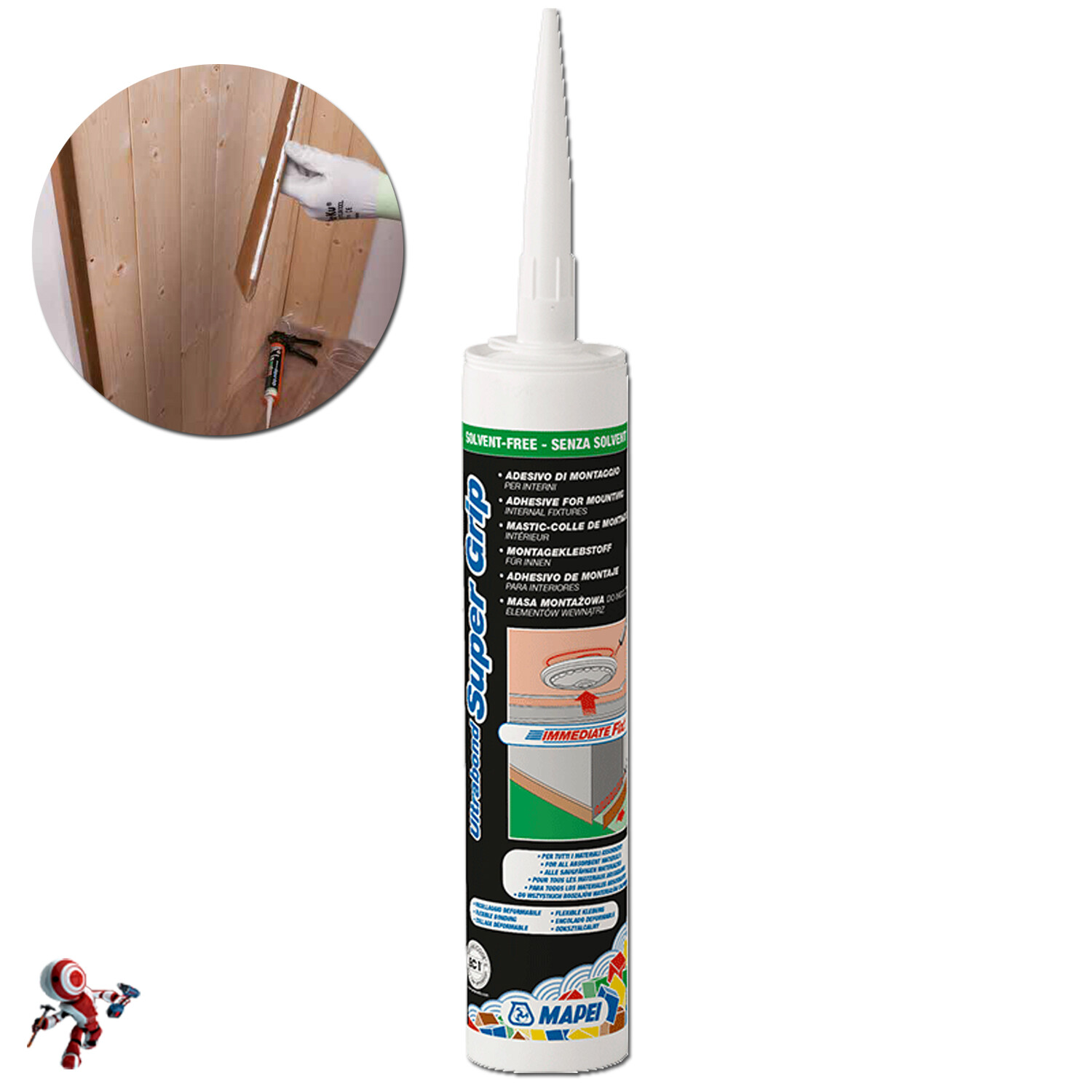 ULTRABOND SUPER GRIP Adesivo di montaggio deformabile acrilico interni esterni