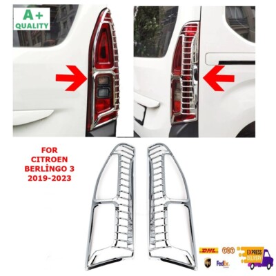 For Citroen Berlingo 3 Chrome Stop Frame 2 Pcs. ABS. Between 2019-2023 Models