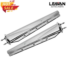 30" Stainless Steel Straight Mud Flap Hanger 2 1/2" Bolt Semi Truck Chrome