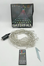 11.8 FT RGB Christmas Star Lights, APP-Controlled 344 LED Outdoor Waterfall Deco