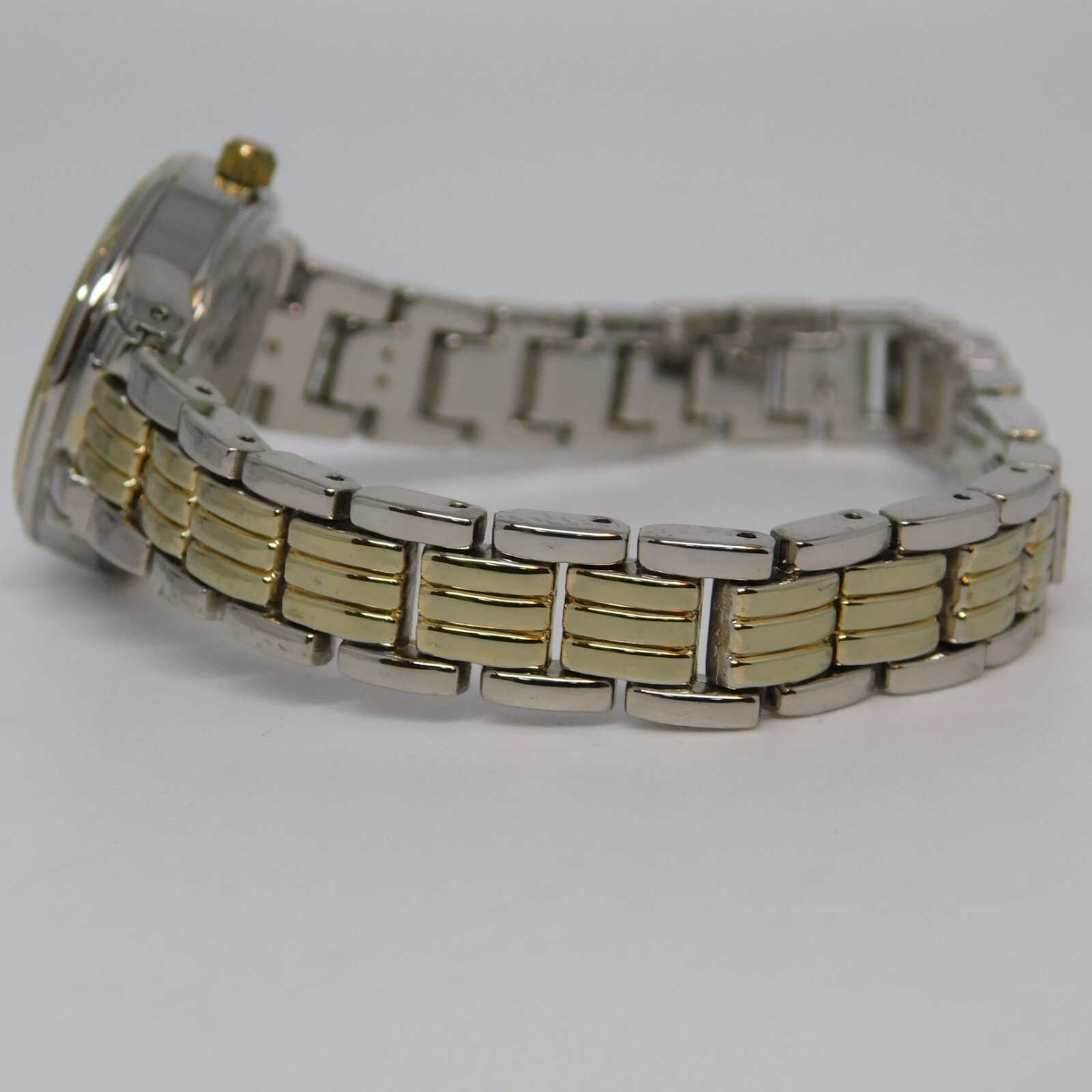 ACCUTIME WATCH CORP. Mother-of-Pearl Quartz Women's Watch Sz. 7 3/4" New Battery