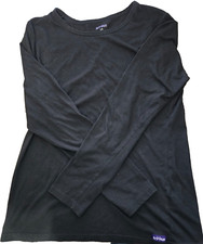 Soft Black Sivvan Underscrub T-Shirt Top L Long Sleeve