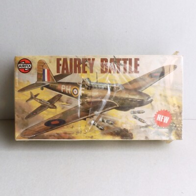 Sealed 1978 Airfix 1/72 Fairey Battle Plastic Model Kit Series 3 #030302-6