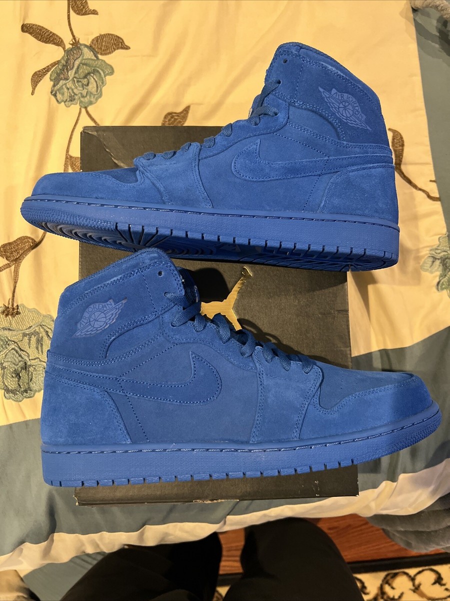 シューズ(男性用) Nike Air Jordan 1 Retro High Blue Suede NIKE AIR JORDAN 1 RETRO HIGH BLUE SUEDE price €122.50