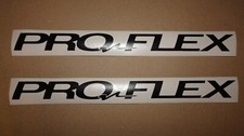 2 PROFLEX BLACK FRAME / BICYCLE DECALS / STICKERS PRO FLEX