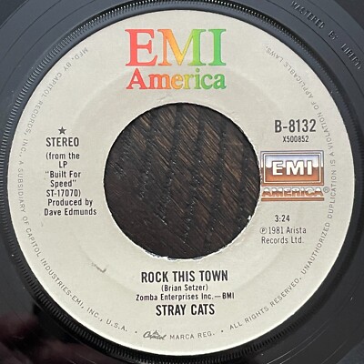 STRAY CATS - Rock This Town 7'' EP 1981 Brian Setzer Cramps Elvis Reverend Horton