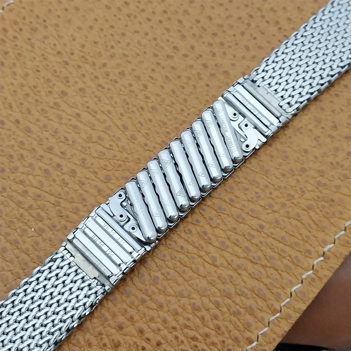 19mm JB Champion USA Stainless Steel Mesh nos 1960s Vintage 19mm JB Champion USA Stainless Steel Mesh nos 1960s Vintage