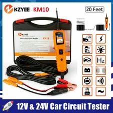 KZYEE 12V 24V Car Electric Probe Circuit Tester Diagnostic Tool Battery Tester