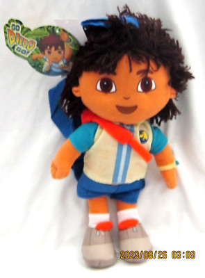Nick Jr. Dora the Explorer Friend Diego w/Mr. Map  15'' Plush Backpack Tote -NEW!