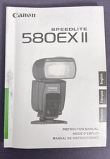 OEM CANON SPEEDLITE 580EX MK II INSTRUCTION MANUAL USER GUIDE eng/french/spanish