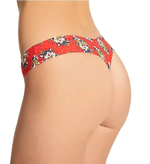Commando Printed Thong Low-Rise Thong, Lucky Kitty, Size M/L, NWT - Image 2 of 4