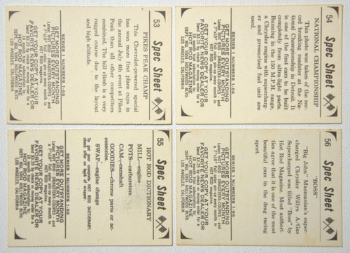 SPEC SHEET Cards, 1965 Donruss (U-Pick - Complete Your Set) - Picture 86 of 104