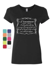 2nd Amendment Women's T-Shirt Freedom Right to Bear Arms Constitution Shirt
