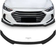 For 2017-2018 Hyundai Elantra UnPainted Black Front Bumper Lip Cover Trim