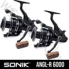 2 x Sonik ANGL-R 6000 Freespool Reels Coarse Carp Pike Specimen