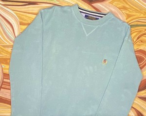 tommy hilfiger baby blue sweater