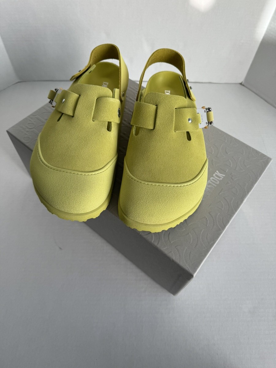 Dior x Birkenstock The Tokio Mule Limited Yellow NWT Size 42