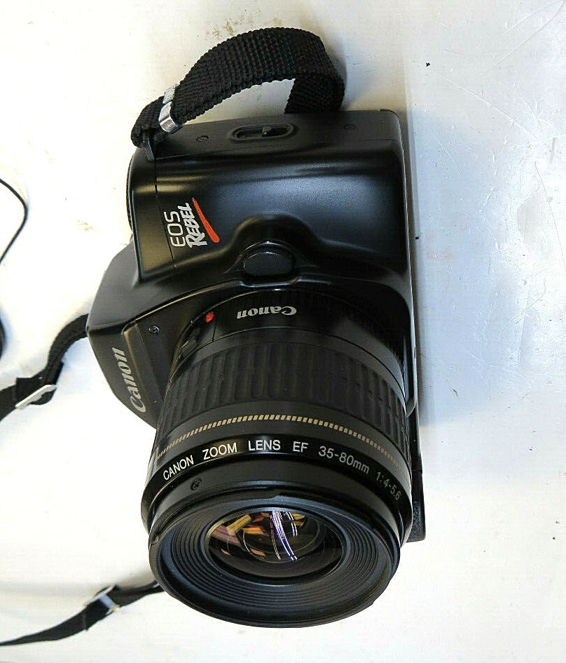Canon EOS Rebel Black Camera / Canon Zoom EF 3580mm 145.6/ Canon Flash eBay