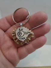 Hand Carved Deer Antler 1st Place Keychain Shed carving Folk Art elk