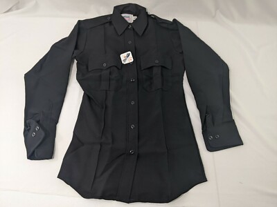 ELBECO 9320LC TEX TROP WOMENS 32 LONG SLEEVE ZIPPER FRONT BLACK 100% POLYESTER