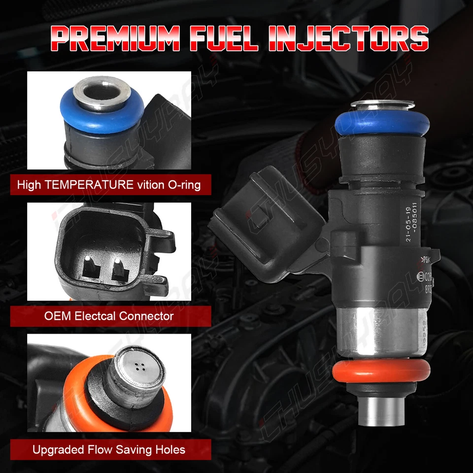 Inyector de combustible 6 piezas nuevo OEM 0280158191 para Ford Taurus 2013 2014 2015 2016 2017 Foto 4 de 4