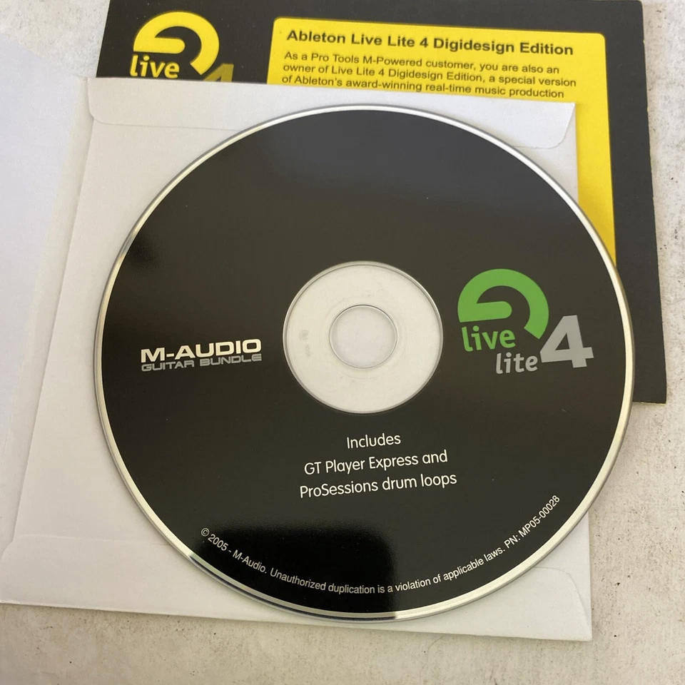 M-Audio Guitar Bundle Live Lite 4 Software CD - Image 4 of 4