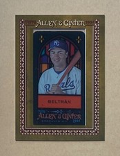 2024 Topps Allen & Ginter #166 Carlos Beltran Base Framed Mini Stained Glass SP