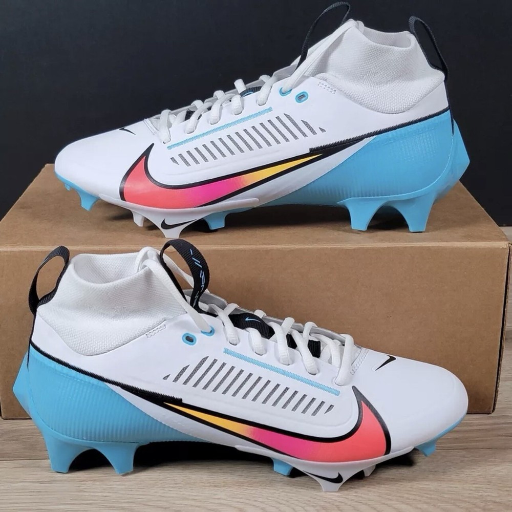 Nike Vapor Edge Pro 360 2 Size 14 Mens Football Cleats Blue White DA5456-101