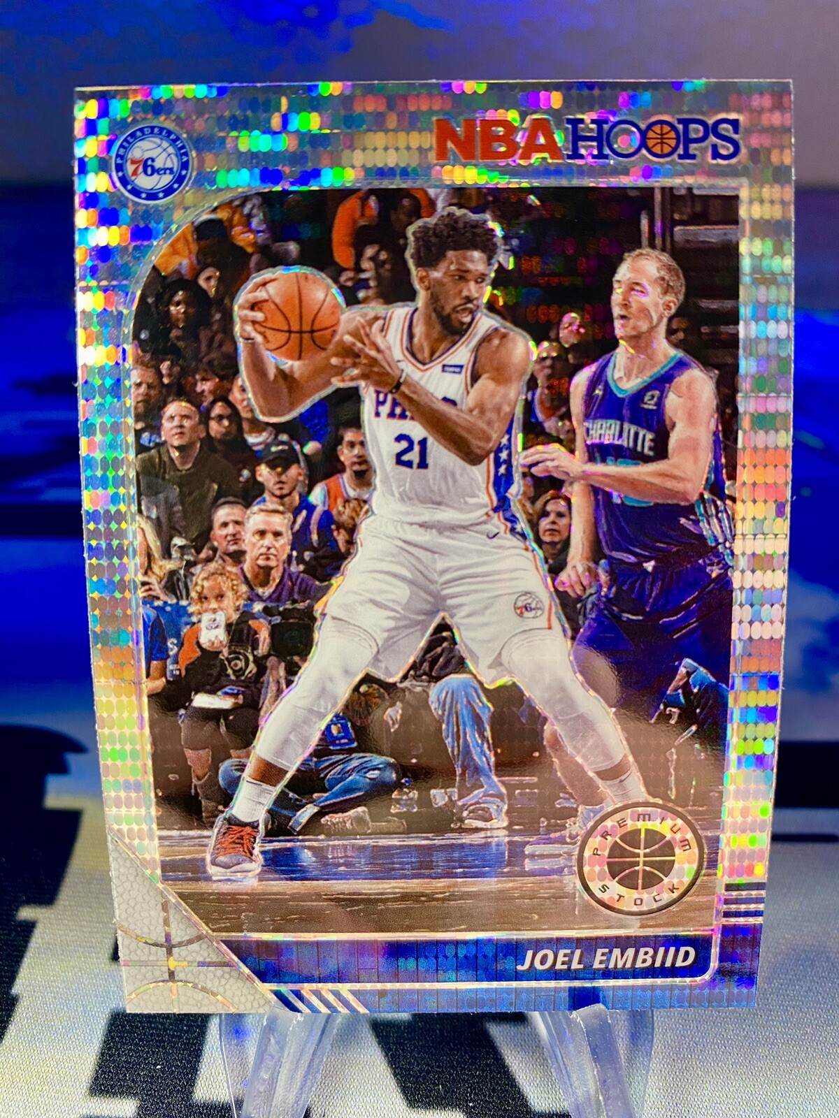 2019-20 Joel Embiid Panini NBA Hoops Premium Stock Pulsar Prizm #145