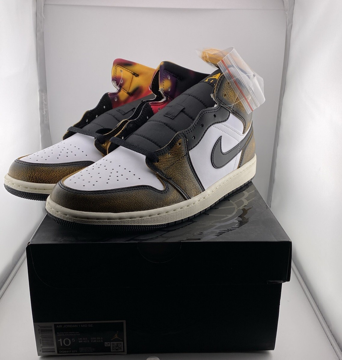 Nike Air Jordan 1 Mid SE – Black Taxi White – DQ8417‑071 – Men’s 10 – NEW in Box Nike Air Jordan 1 Mid SE Shoes Black Taxi White DQ8417-071  main image 2